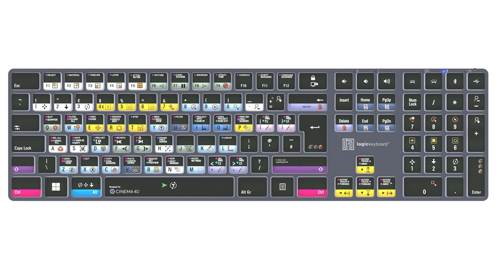 Cinema 4D<br>TITAN Wireless Backlit Keyboard - Windows<br>UK English